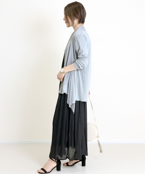 Aletta vita(アレッタビータ)の「【UVカット】ストレッチメッシュショールカーディガン(カーディガン/ボレロ・レディース・ブラウン/ライトグレー/ネイビー/ベージュ/杢グレー/ブラック・FREE)」の12枚目の写真