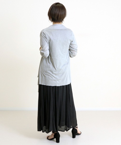 Aletta vita(アレッタビータ)の「【UVカット】ストレッチメッシュショールカーディガン(カーディガン/ボレロ・レディース・ブラウン/ライトグレー/ネイビー/ベージュ/杢グレー/ブラック・FREE)」の13枚目の写真