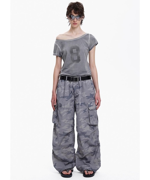 MASONPRINCE（メイソンプリンス）の「3カラー ルーズフィット ナイロン カモフラ柄 パラシュートパンツ XXK4350【MASONPRINCE】（カーゴパンツ・メンズ・ダークグレー/カーキ/グレー・L/M/S/XL）」の11枚目の写真