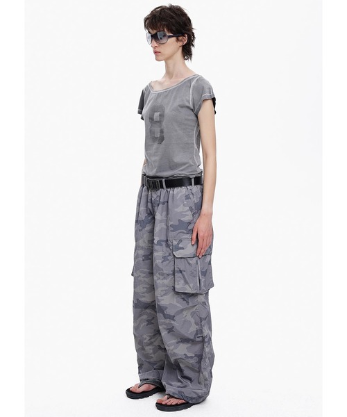 MASONPRINCE（メイソンプリンス）の「3カラー ルーズフィット ナイロン カモフラ柄 パラシュートパンツ XXK4350【MASONPRINCE】（カーゴパンツ・メンズ・ダークグレー/カーキ/グレー・L/M/S/XL）」の13枚目の写真