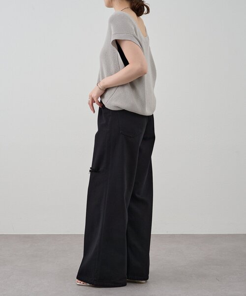 SHENERY(シーナリー)の「ダメージデニムパンツ(デニムパンツ・レディース・ホワイト/ブラック・38/36)」の12枚目の写真