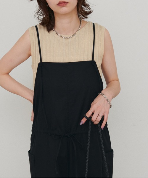 LARUTA（ラルータ）の「【LARUTA】［Web限定］ラメ入りボートネックニット（ニット/セーター・レディース・ブラウン/モカ/ネイビー/ベージュ・MEDIUM）」の4枚目の写真