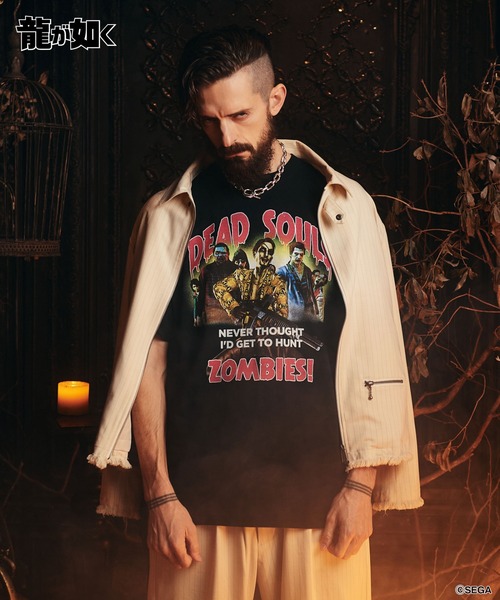 glamb（グラム）の「Dead Souls T-shirt / デッドソウルズTシャツ（Tシャツ/カットソー・メンズ・ホワイト/ブラック・L/M/XL）」の6枚目の写真