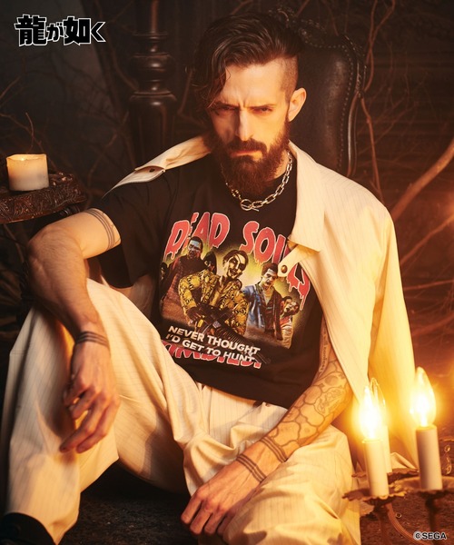 glamb（グラム）の「Dead Souls T-shirt / デッドソウルズTシャツ（Tシャツ/カットソー・メンズ・ホワイト/ブラック・L/M/XL）」の5枚目の写真