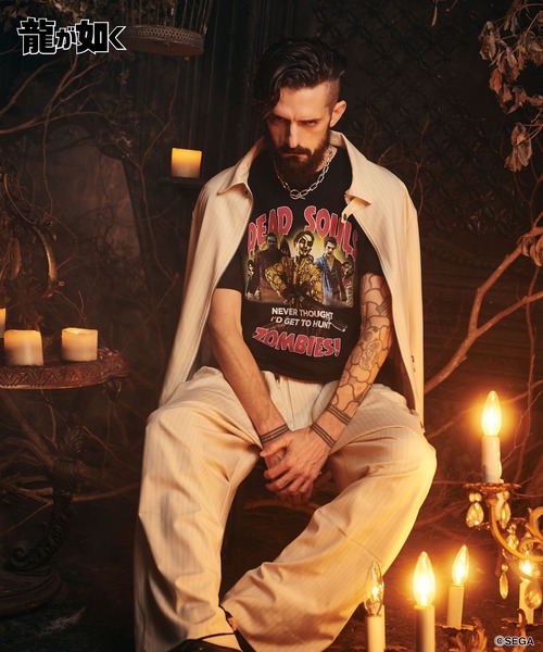 glamb（グラム）の「Dead Souls T-shirt / デッドソウルズTシャツ（Tシャツ/カットソー・メンズ・ホワイト/ブラック・L/M/XL）」の4枚目の写真