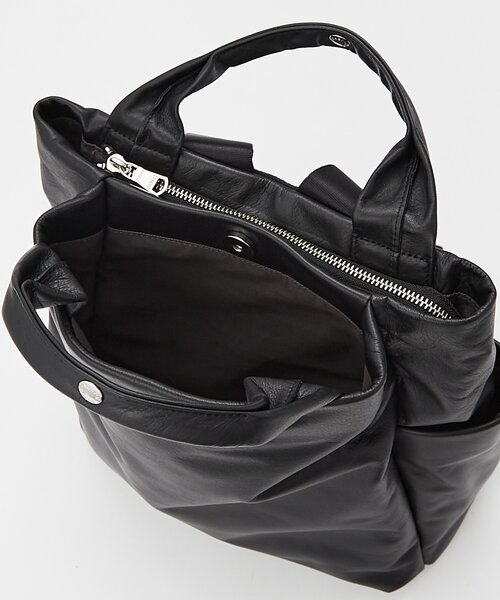 russet（ラシット）の「レザー2ハンドルリュックサック（SF-259）（バックパック/リュック・レディース・ブラック・FREE）」の3枚目の写真