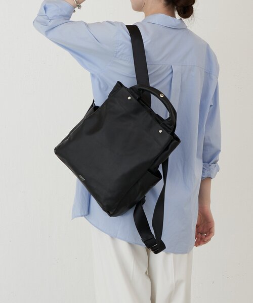 russet（ラシット）の「レザー2ハンドルリュックサック（SF-259）（バックパック/リュック・レディース・ブラック・FREE）」の4枚目の写真