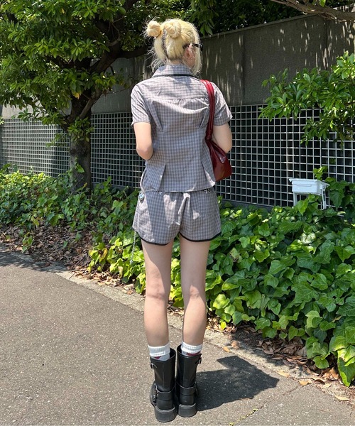 sedacle girl（セダクルガール）の「ダブルジップチェックシャツ【SETUP　着用可能】（シャツ/ブラウス・レディース・グレー・SMALL/MEDIUM）」の7枚目の写真
