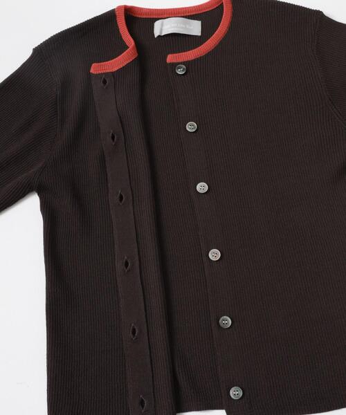 audrey and john wad（オードリーアンドジョンワッド）の「『別注』Audrey and John Wad×DOORS　バイカラーカーディガン（カーディガン/ボレロ・レディース・グレー系その他/ブラウン系その他・FREE）」の18枚目の写真