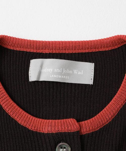audrey and john wad（オードリーアンドジョンワッド）の「『別注』Audrey and John Wad×DOORS　バイカラーカーディガン（カーディガン/ボレロ・レディース・グレー系その他/ブラウン系その他・FREE）」の21枚目の写真