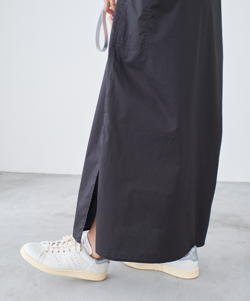 IENA（イエナ）の「《WEB限定/追加》ハイカウントツイルシャツワンピース（ワンピース・レディース・ブラック/キャメル・FREE）」の15枚目の写真