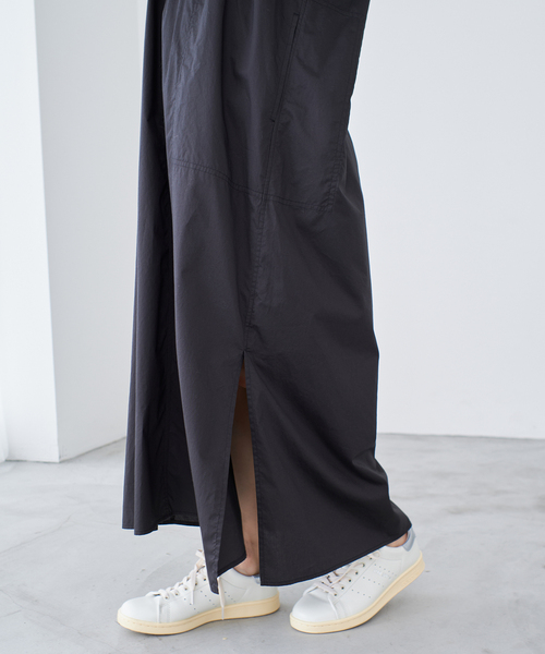 IENA（イエナ）の「《WEB限定/追加》ハイカウントツイルシャツワンピース（ワンピース・レディース・ブラック/キャメル・FREE）」の16枚目の写真