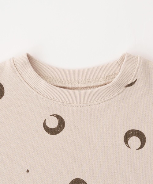 PUPPAPUPO（プッパプーポ）の「ビッグプリント スウェット トレーナー（スウェット・キッズ・ベージュ/チャコール/ブルー/アイボリー・80/90/100/110）」の11枚目の写真