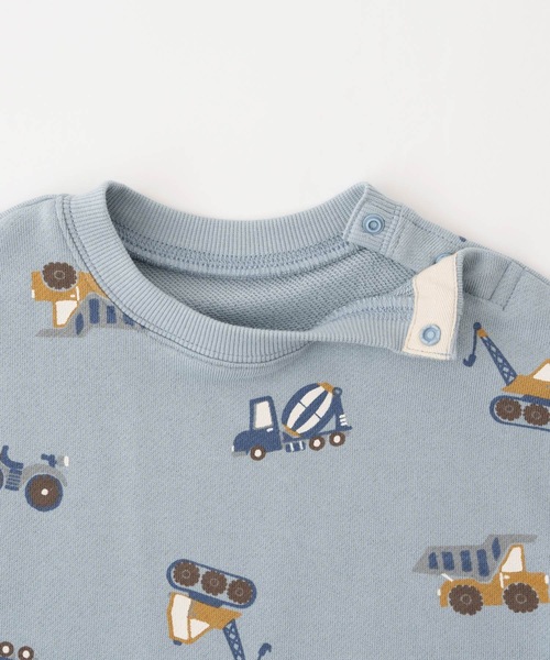 PUPPAPUPO（プッパプーポ）の「ビッグプリント スウェット トレーナー（スウェット・キッズ・ベージュ/チャコール/ブルー/アイボリー・80/90/100/110）」の12枚目の写真