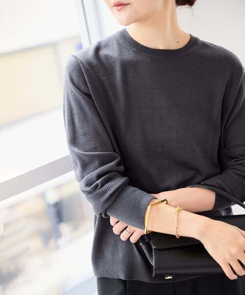 新品 スローブイエナ ジップアップニット アゼハーフZIP 追加