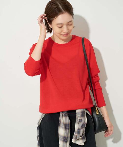 セール】《追加》ウォッシャブルプレーンニット（ニット/セーター