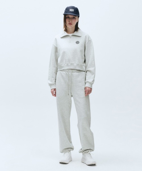 MARITHE + FRANCOIS GIRBAUD（マリテフランソワジルボー）の「MOUVEMENT W JOGGER SWEAT PANTS（スウェットパンツ・レディース・ヘザーグレー/ネイビー・SMALL/MEDIUM）」の3枚目の写真