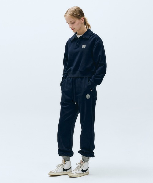 MARITHE + FRANCOIS GIRBAUD（マリテフランソワジルボー）の「MOUVEMENT W JOGGER SWEAT PANTS（スウェットパンツ・レディース・ヘザーグレー/ネイビー・SMALL/MEDIUM）」の10枚目の写真