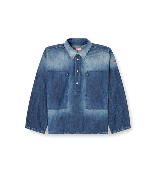 DIESEL（ディーゼル）の「ウィメンズ デニムシャツ DE-PRISS（シャツ/ブラウス・レディース・インディゴブルー・MEDIUM/LARGE/SMALL/X-SMALL）」の9枚目の写真