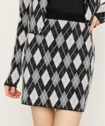 SLY（スライ）の「ARGYLE CHECK HG S/SK アーガイルチェック ハイゲージレッグ ミニスカート 秋服（スカート）」