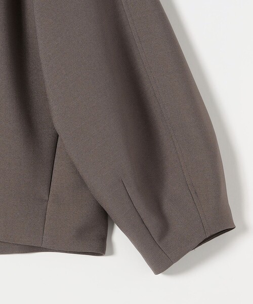 SHIPS any:〈洗濯機可能〉ダブルクロス ノーカラー ジップ