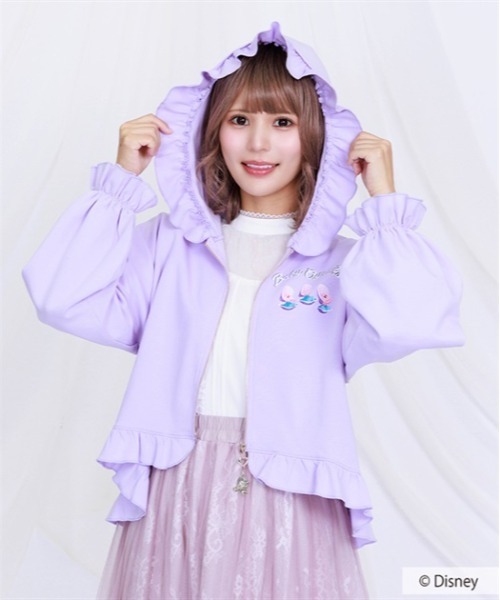 axes femme（アクシーズファム）の「ヤングオイスター／パーカー（パーカー・レディース・ブラック/ラベンダー・MEDIUM）」の15枚目の写真