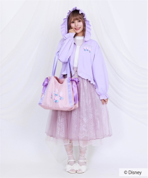 axes femme（アクシーズファム）の「ヤングオイスター／パーカー（パーカー・レディース・ブラック/ラベンダー・MEDIUM）」の22枚目の写真