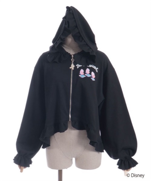 axes femme（アクシーズファム）の「ヤングオイスター／パーカー（パーカー・レディース・ブラック/ラベンダー・MEDIUM）」の8枚目の写真