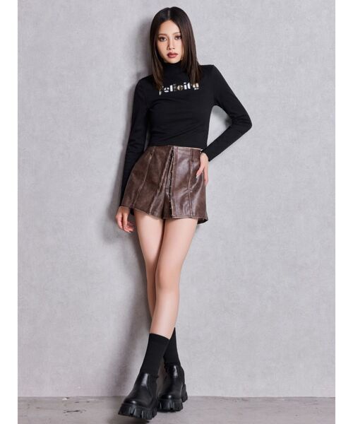 GYDA(ジェイダ)の「Felicity MIX material patchトップス(Tシャツ/カットソー・レディース・オフホワイト/ブラック・FREE)」の15枚目の写真