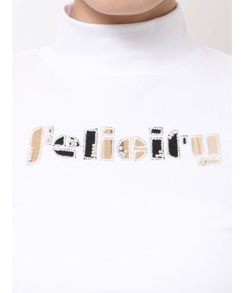 GYDA(ジェイダ)の「Felicity MIX material patchトップス(Tシャツ/カットソー・レディース・オフホワイト/ブラック・FREE)」の8枚目の写真