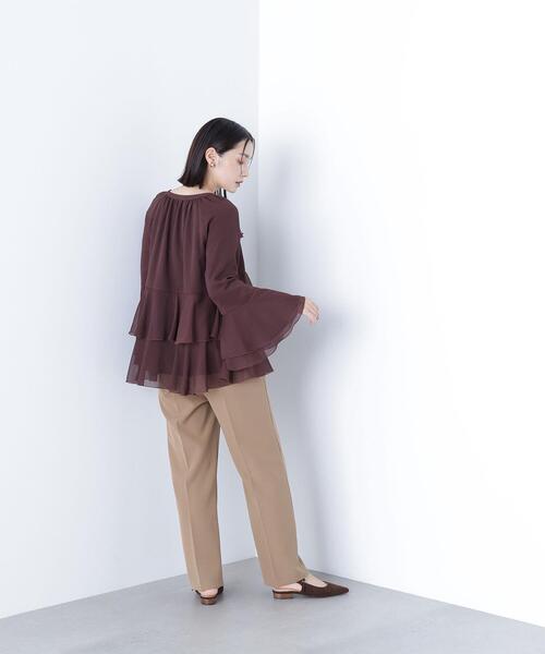 NATURAL BEAUTY BASIC(ナチュラルビューティーベーシック)の「◇スリムストレートパンツ(その他パンツ・レディース・オフホワイト/ブラック/キャメル・MEDIUM/SMALL)」の11枚目の写真