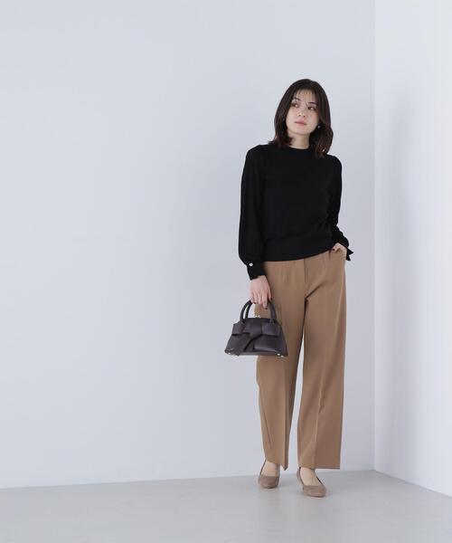 NATURAL BEAUTY BASIC(ナチュラルビューティーベーシック)の「◇スリムストレートパンツ(その他パンツ・レディース・オフホワイト/ブラック/キャメル・MEDIUM/SMALL)」の16枚目の写真