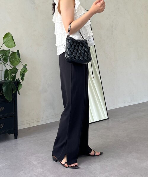 prose verse（プロズヴェール）の「サイドスリットピンタックイージーパンツ（その他パンツ・レディース・ブラック・PL/PM/LARGE/MEDIUM/TL/TM）」の12枚目の写真