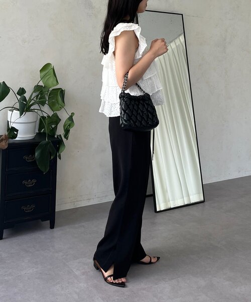 prose verse（プロズヴェール）の「サイドスリットピンタックイージーパンツ（その他パンツ・レディース・ブラック・PL/PM/LARGE/MEDIUM/TL/TM）」の19枚目の写真