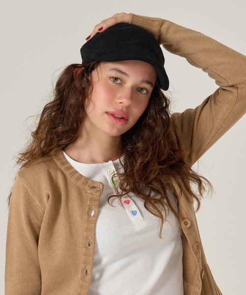TINA：JOJUN（ティーナジョジュン）の「刺繍入り ハンチング帽 TINA：JOJUN（ハンチング/ベレー帽・レディース・ブラック・F）」の8枚目の写真