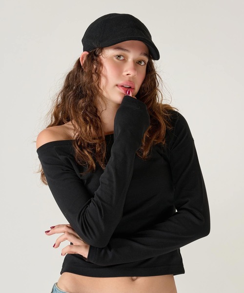 TINA：JOJUN（ティーナジョジュン）の「刺繍入り ハンチング帽 TINA：JOJUN（ハンチング/ベレー帽・レディース・ブラック・F）」の11枚目の写真