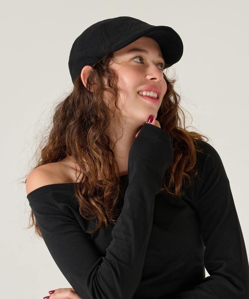 TINA：JOJUN（ティーナジョジュン）の「刺繍入り ハンチング帽 TINA：JOJUN（ハンチング/ベレー帽・レディース・ブラック・F）」の2枚目の写真