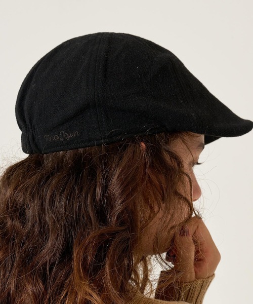 TINA：JOJUN（ティーナジョジュン）の「刺繍入り ハンチング帽 TINA：JOJUN（ハンチング/ベレー帽・レディース・ブラック・F）」の4枚目の写真