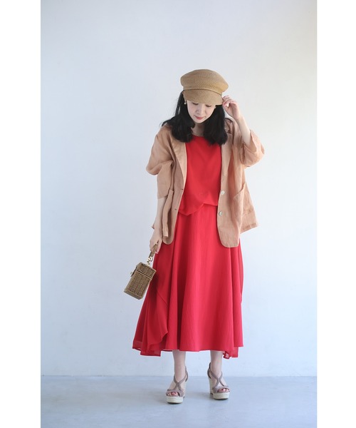 cawaii(カワイイ)の「涼しく快適 ふわんピ(ワンピース・レディース・レッド/ブラック/ブルー・L~LL/S~M)」の22枚目の写真