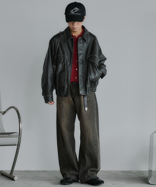 WYM LIDNM(ウィム バイ リドム)の「ECHO LOOP CAP / WAVE LOGO CAP(キャップ・メンズ・ブラック系2/ブラック系1・FREE)」の11枚目の写真