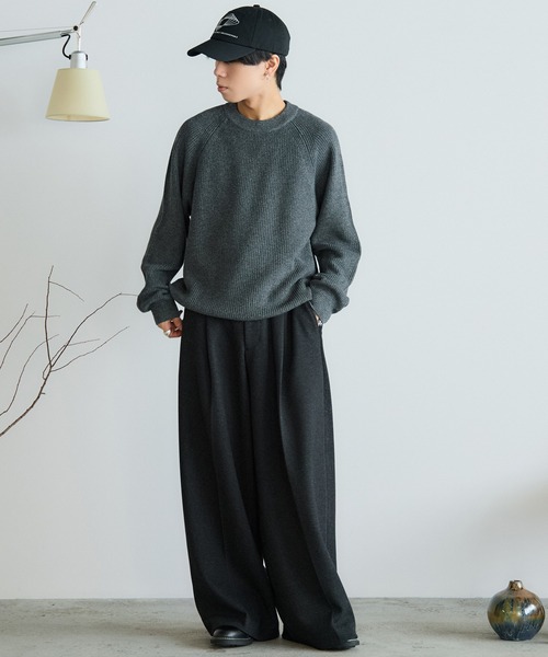 WYM LIDNM(ウィム バイ リドム)の「ECHO LOOP CAP / WAVE LOGO CAP(キャップ・メンズ・ブラック系2/ブラック系1・FREE)」の12枚目の写真