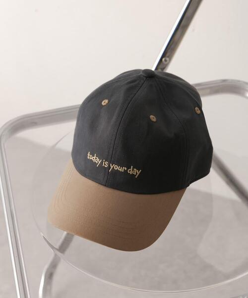 SMELLY(スメリー)の「バイカラーコットンキャップ(キャップ・レディース・オレンジ系その他/ブラウン系その他/ブルー系その他・-)」の2枚目の写真