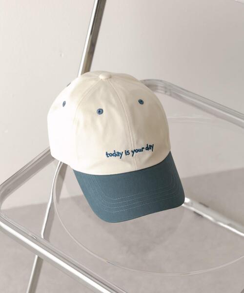 SMELLY(スメリー)の「バイカラーコットンキャップ(キャップ・レディース・オレンジ系その他/ブラウン系その他/ブルー系その他・-)」の8枚目の写真