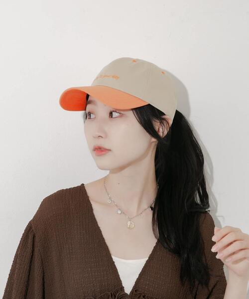 SMELLY(スメリー)の「バイカラーコットンキャップ(キャップ・レディース・オレンジ系その他/ブラウン系その他/ブルー系その他・-)」の15枚目の写真