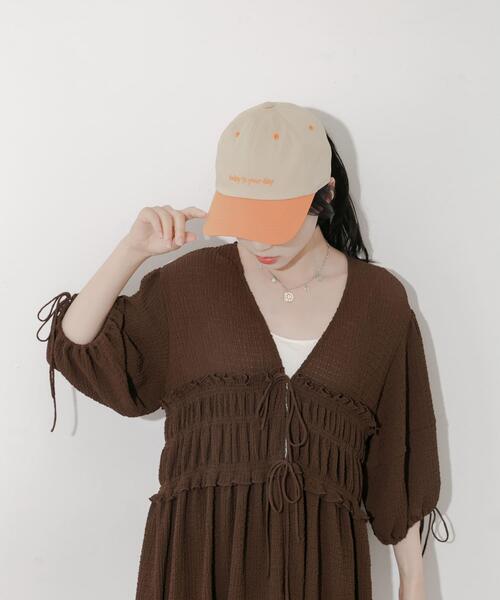 SMELLY(スメリー)の「バイカラーコットンキャップ(キャップ・レディース・オレンジ系その他/ブラウン系その他/ブルー系その他・-)」の18枚目の写真