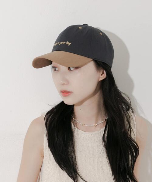 SMELLY(スメリー)の「バイカラーコットンキャップ(キャップ・レディース・オレンジ系その他/ブラウン系その他/ブルー系その他・-)」の22枚目の写真