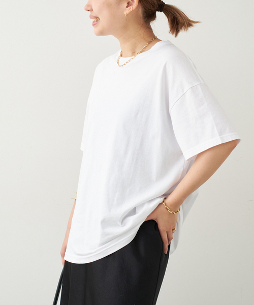 Deuxieme Classe(ドゥーズィエムクラス)の「Clean Tシャツ(Tシャツ/カットソー・レディース・ブラック/ホワイト・FREE)」の2枚目の写真