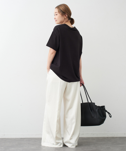 Deuxieme Classe(ドゥーズィエムクラス)の「Clean Tシャツ(Tシャツ/カットソー・レディース・ブラック/ホワイト・FREE)」の9枚目の写真