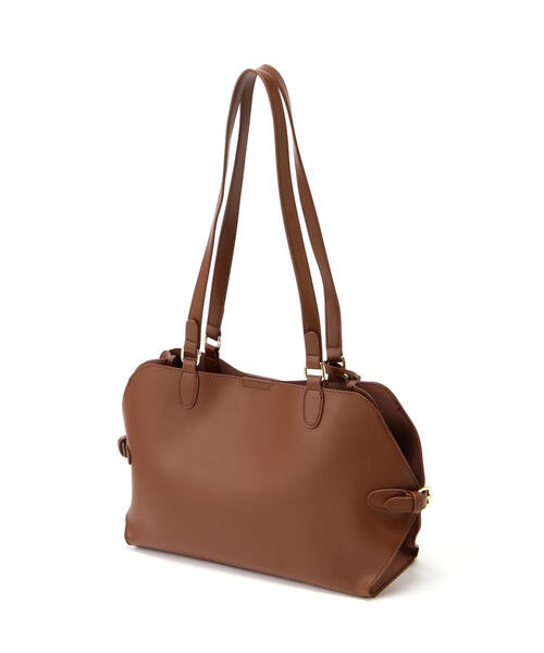 NATURAL BEAUTY BASIC(ナチュラルビューティーベーシック)の「◇ロングハンドルクラムトートバッグ(トートバッグ・レディース・キャメル/ブラック・フリ-)」の8枚目の写真