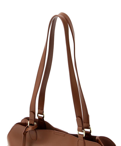 NATURAL BEAUTY BASIC(ナチュラルビューティーベーシック)の「◇ロングハンドルクラムトートバッグ(トートバッグ・レディース・キャメル/ブラック・フリ-)」の9枚目の写真